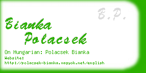 bianka polacsek business card